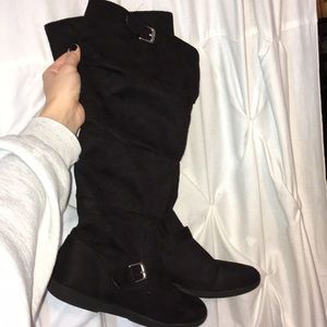 black boots